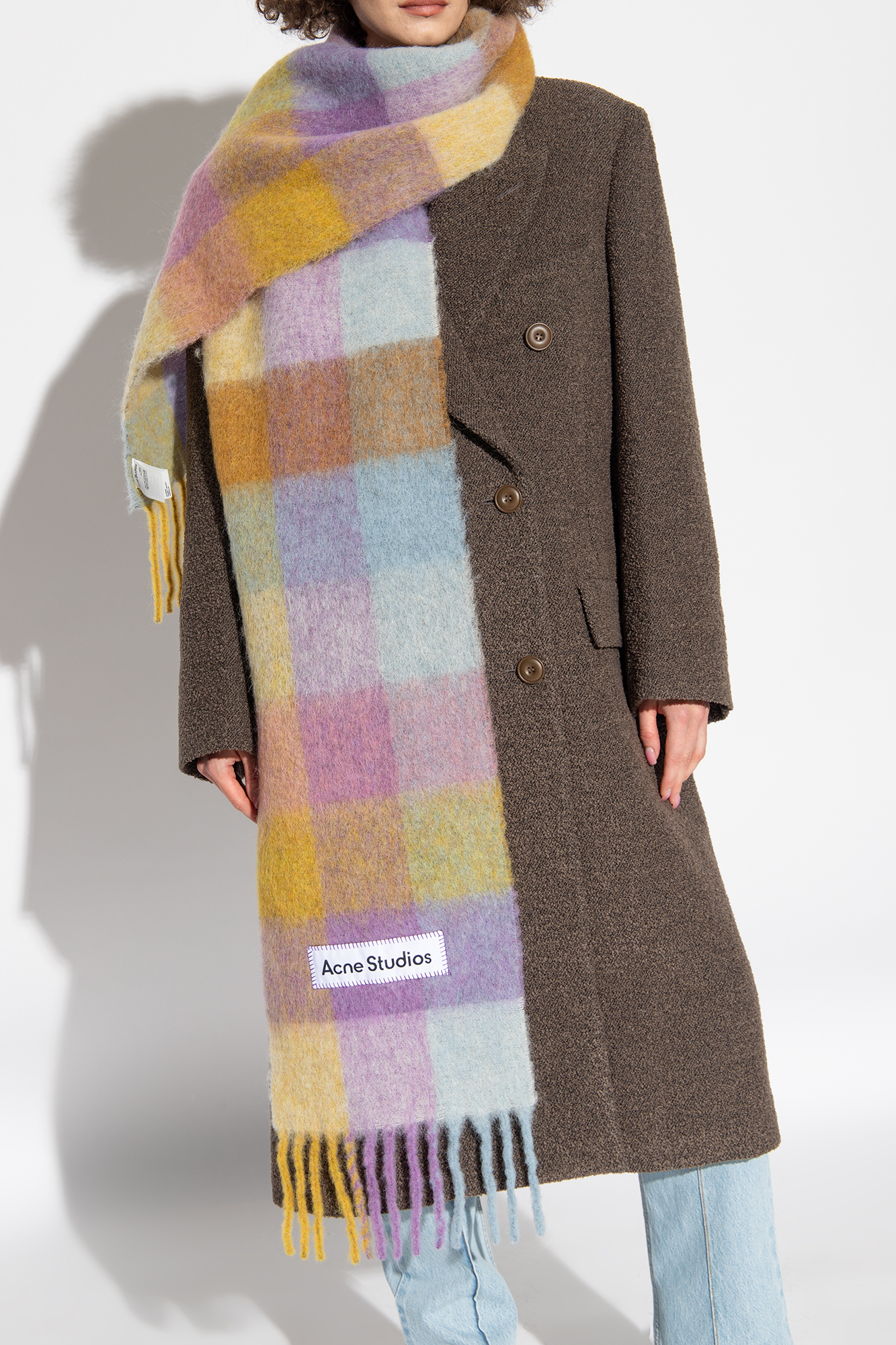 Multicolour Wool scarf Acne Studios - SchaferandweinerShops